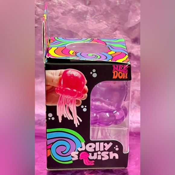 Nee Doh PURPLE Jelly Squish Glitter Super Solid Squish. - Picture 3 of 6